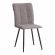 Стул обеденный Bari LT, велюр, серый/черный, 29, 41х55х89 см
