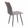 Стул обеденный Bari LT, велюр, серый/черный, 29, 41х55х89 см