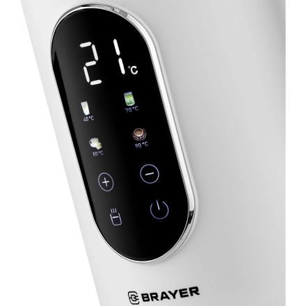 Чайник BRAYER 6107BR-WH,электрический,2200Вт,1,7л,Cool Touch,cенсор.управл Чайник BRAYER 6107BR-WH,электрический,2200Вт,1,7л,Cool Touch,cенсор.управл