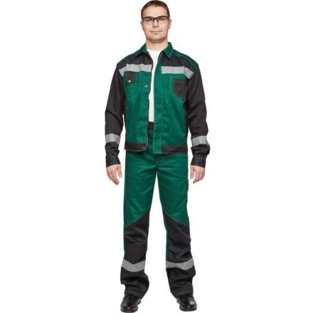 Костюм рабочий летний мужской л21-КБР зелен/черн. (р.52-54) 182-188 Костюм рабочий летний мужской л21-КБР зелен/черн. (р.52-54) 182-188