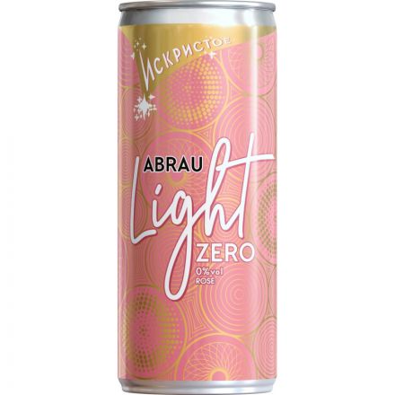 Напиток Абрау Лайт Розовый безалк сил.газ ж/б 0,25л