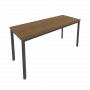Slim Стол письменный на металлокаркасе С.СП-6.1 Орех/Антрацит металл 1580*600*750