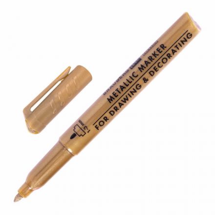 Набор маркеров для декорирования и рисования 3 ЦВЕТА BRAUBERG ART METALLIC, линия письма 1-3 мм, 152440 Набор маркеров для декорирования и рисования 3 ЦВЕТА BRAUBERG ART METALLIC, линия письма 1-3 мм, 152440