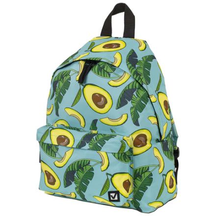 Рюкзак BRAUBERG СИТИ-ФОРМАТ универсальный, "Avocado", зеленый, 41х32х14 см, 229877