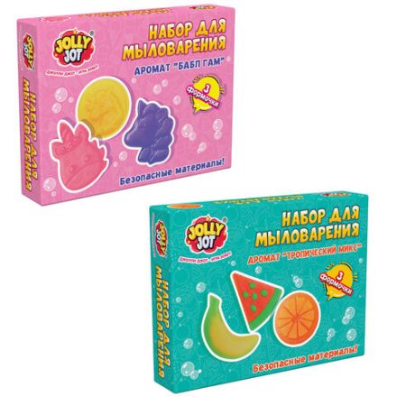 Мыло, набор для мыловарения, 3 фигурки, БОЛЬШИЕ ФОРМЫ, АССОРТИ 2 вида, JOLLY JOT (ДЖОЛЛИ ДЖОТ), 665980
