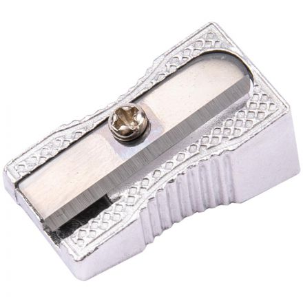 Точилка ручная Deli, 1 отверстие, алюминиевый сплав, стальное лезвие Точилка ручная Deli, 1 отверстие, алюминиевый сплав, стальное лезвие