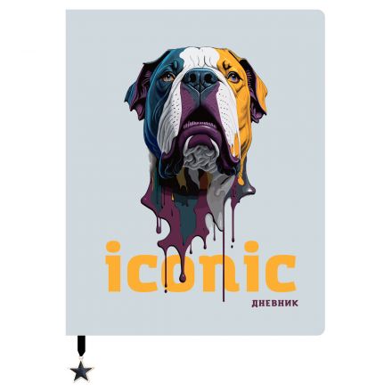 Дневник 1-11 кл. 48л. ЛАЙТ BG "Iconic", иск. кожа, печать, ляссе с фигуркой Дневник 1-11 кл. 48л. ЛАЙТ BG "Iconic", иск. кожа, печать, ляссе с фигуркой