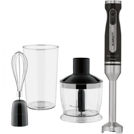 Блендер SCARLETT SC-HB42F96, погружной, 1500Вт, черный Блендер SCARLETT SC-HB42F96, погружной, 1500Вт, черный