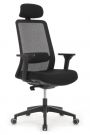 Кресло Ворк W-218C BLACK Черный