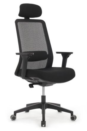 Кресло Ворк W-218C BLACK Черный