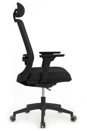 Кресло Ворк W-218C BLACK Черный