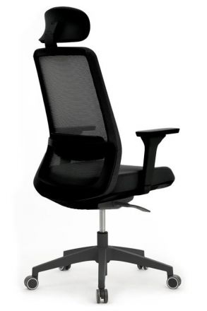Кресло Ворк W-218C BLACK Черный