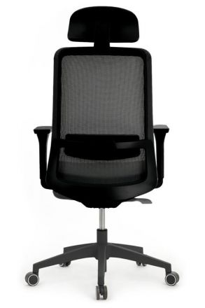 Кресло Ворк W-218C BLACK Черный