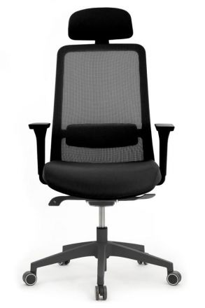 Кресло Ворк W-218C BLACK Черный