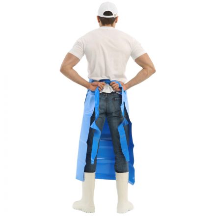 Фартук многоразовый Ларисан полиуретановый 830x1500,синий 150мкм,ПС Фартук многоразовый Ларисан полиуретановый 830x1500,синий 150мкм,ПС