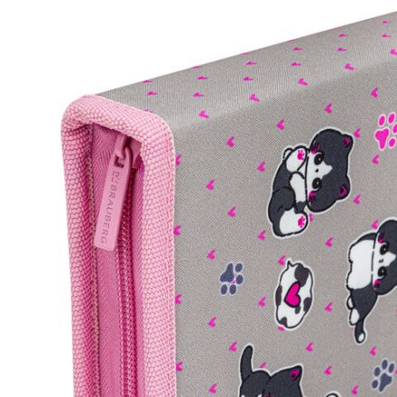 Пенал BRAUBERG, 1 отделение, полиэстер, 21х14 см, "Cat patches", 272327