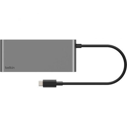 Разветвитель USB Belkin (AVC023hqSGY)хаб 7в1 4K@60Hz 100W сер.косм Разветвитель USB Belkin (AVC023hqSGY)хаб 7в1 4K@60Hz 100W сер.косм