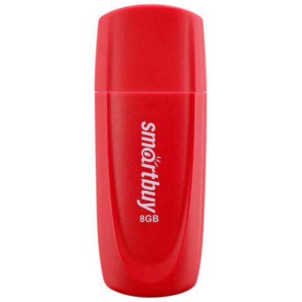 Флеш-диск 8 GB SMARTBUY Scout USB 2.0, красный, SB008GB2SCR Флеш-диск 8 GB SMARTBUY Scout USB 2.0, красный, SB008GB2SCR