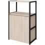 Стеллаж для документов K-Loft  241H022 670х400х1068 дуб сканд/черный
