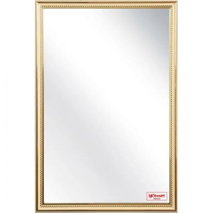 Зеркало МГЛ_настенное Комус Мебель 120К (400x600) багет ПВХ бежев.косичка