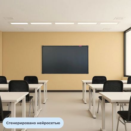 Доска магнитно-меловая 1-эл. Attache Loft 100x150 см черный