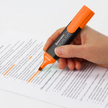 Текстовыделитель BRAUBERG "Contract", ОРАНЖЕВЫЙ, линия 1-5 мм, 150393 Текстовыделитель BRAUBERG "Contract", ОРАНЖЕВЫЙ, линия 1-5 мм, 150393