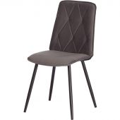 Стул Комус Мебель FRANK велюр, 47х54х86, серый Стул Комус Мебель FRANK велюр, 47х54х86, серый