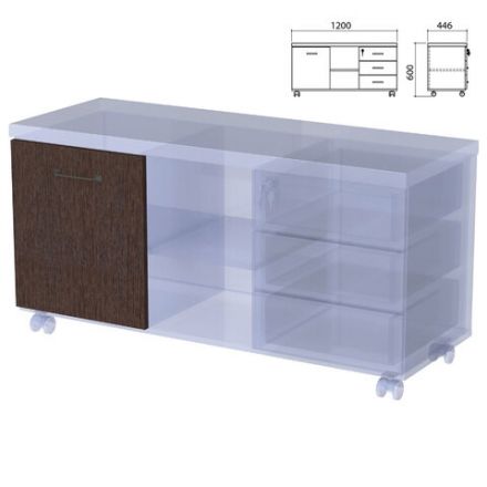 Дверь тумбы-креденции "Приоритет", венге, К-925, К-925 венге Дверь тумбы-креденции "Приоритет", венге, К-925, К-925 венге