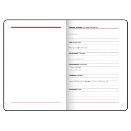 Ежедневник недатированный B6 (127х186 мм), BRAUBERG VISTA, под кожу, гибкий, 136 л., "Paris", 112106