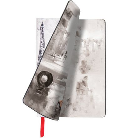 Ежедневник недатированный B6 (127х186 мм), BRAUBERG VISTA, под кожу, гибкий, 136 л., "Paris", 112106