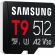 Карта памяти Samsung T9 microSDXC 512 ГБ [MB-MH512T/WW] 2026