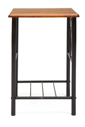 Тумба прикроватная PICCOLO металл/гевея, 37х40х60см, черный/красный дуб Тумба прикроватная PICCOLO металл/гевея, 37х40х60см, черный/красный дуб