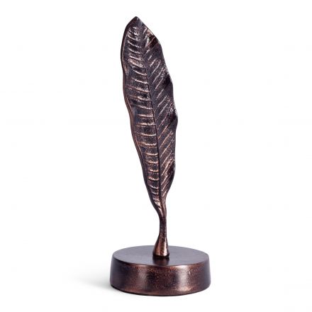 Декор Secret de Maison Лиф3/Leaf3 (мод. 9761) алюминиевый сплав, 10,5х10,5х29см, платина/античный белый