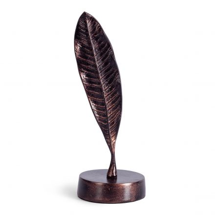 Декор Secret de Maison Лиф3/Leaf3 (мод. 9761) алюминиевый сплав, 10,5х10,5х29см, платина/античный белый