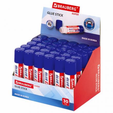 Клей-карандаш BRAUBERG SUPER, 8 г, ЮЖНАЯ КОРЕЯ, 229540 Клей-карандаш BRAUBERG SUPER, 8 г, ЮЖНАЯ КОРЕЯ, 229540