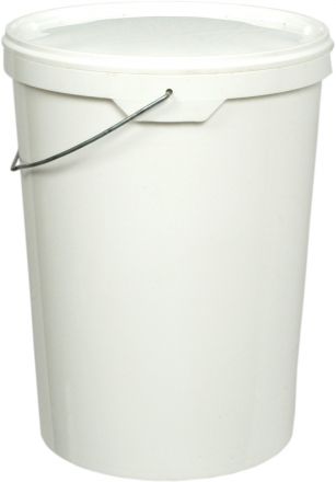 Ведро 20л круглое белое высокое с метал.ручкой со вставкой Ведро 20л круглое белое высокое с метал.ручкой со вставкой