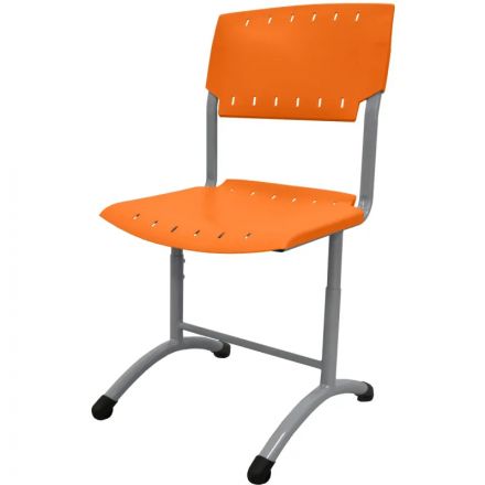Стул ученический GL_SIGMA,рег 4-6гр.роста, RAL7004, пласт.RAL2003 оранжевый Стул ученический GL_SIGMA,рег 4-6гр.роста, RAL7004, пласт.RAL2003 оранжевый