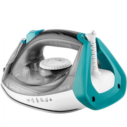 Утюг BRAYER BR4008,2400 Вт,керам,пар140 г/мин,антикапля,330 мл,верт.отпар Утюг BRAYER BR4008,2400 Вт,керам,пар140 г/мин,антикапля,330 мл,верт.отпар