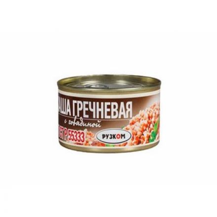 Каша Рузком Каша гречневая с говядиной ГОСТ, 325г