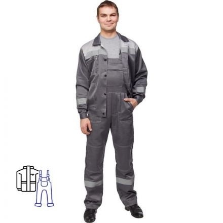 Костюм рабочий летний муж. л22-КПК т.сер./св.сер (р.52-54) 170-176 Костюм рабочий летний муж. л22-КПК т.сер./св.сер (р.52-54) 170-176