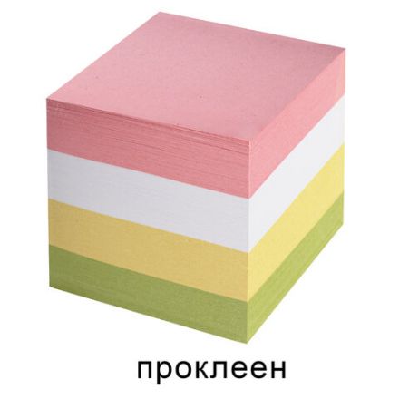 Блок для записей STAFF, проклеенный, куб 8х8 см, 800 листов, цветной, 120383 Блок для записей STAFF, проклеенный, куб 8х8 см, 800 листов, цветной, 120383