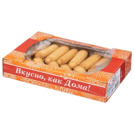 Печенье песочное СЕВЕРНАЯ СТОЛИЦА "Полоска" с вареной сгущенкой, 650 г, картонная коробка, 00-00000296