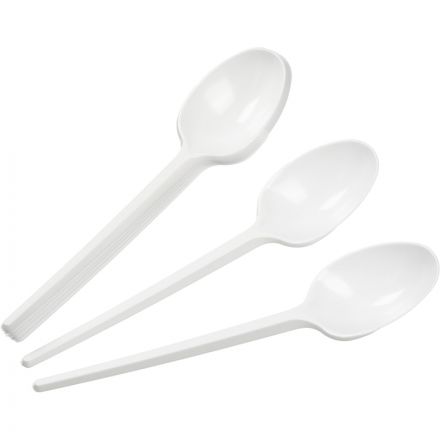 Ложка одноразовая столовая 165мм, ПС, белая, 2800шт/кор Ложка одноразовая столовая 165мм, ПС, белая, 2800шт/кор