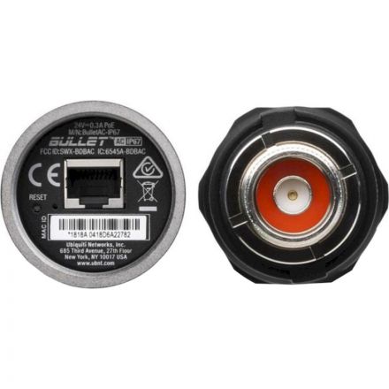 Точка доступа Ubiquiti Bullet AC IP67 2.4/5 ГГц, PoE-питание Точка доступа Ubiquiti Bullet AC IP67 2.4/5 ГГц, PoE-питание
