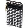 Картхолдер на молнии  black&white.модный паттерн,11.5x0,7x7,5см 14-096/05