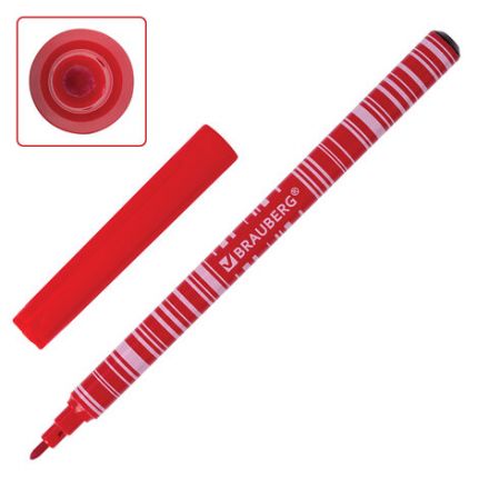 Фломастеры BRAUBERG "PREMIUM", 12 цветов, КОРПУС С ПЕЧАТЬЮ, вентилируемый колпачок, ПВХ-упаковка с европодвесом, 151942