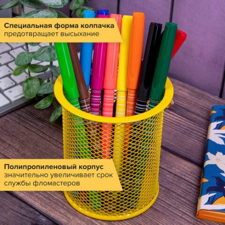 Фломастеры BRAUBERG "PREMIUM", 12 цветов, КОРПУС С ПЕЧАТЬЮ, вентилируемый колпачок, ПВХ-упаковка с европодвесом, 151942