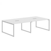 Конференц стол XQSCT 2714 Белый/Алюминий 2720х1406х750 Конференц стол XQSCT 2714 Белый/Алюминий 2720х1406х750
