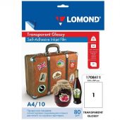 Пленка для проекторов Lomond (1708411) самокл. д/струйн. А4 80г/м2, 10л/уп Пленка для проекторов Lomond (1708411) самокл. д/струйн. А4 80г/м2, 10л/уп