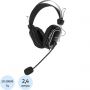 Гарнитура A4Tech HS-50 черный 2.4м мониторные
